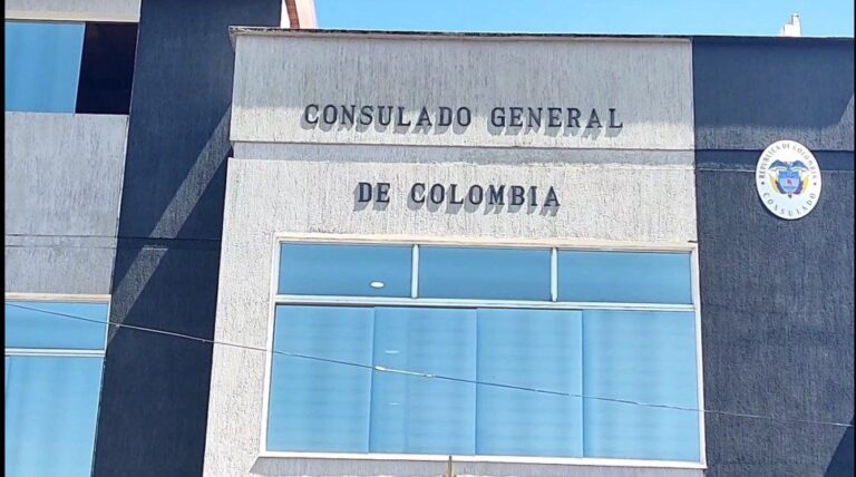 Sede del consulado colombiano en San Cristóbal. Foto Luzfrandy Contreras.