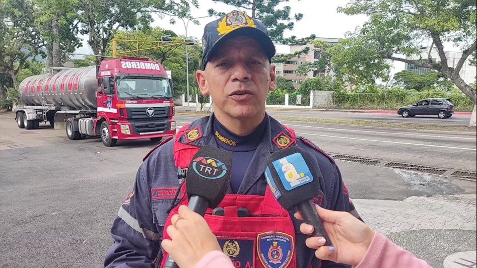 Comandante del Cuerpo de Bomberos de San Cristóbal, Antonio Briceño. Foto Luzfrandy Contreras-