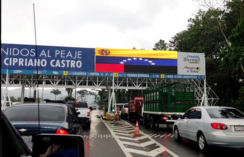 Peaje Cipriano Castro, ubicado en el estado Táchira. Foto Luzfrandy Contreras.